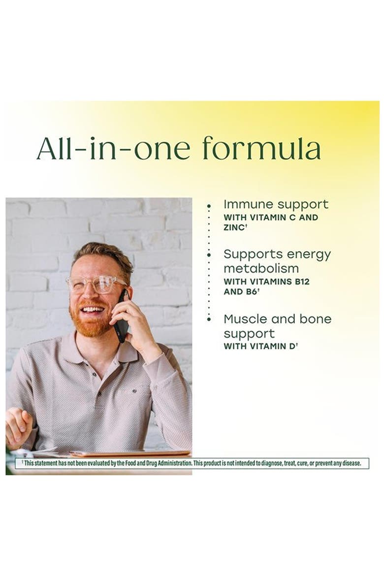 One Daily Multivitamin for Men 40+ with Methylated B12, Methylfolate. Vegetarian, 30 Tablets, Alternate, color, None