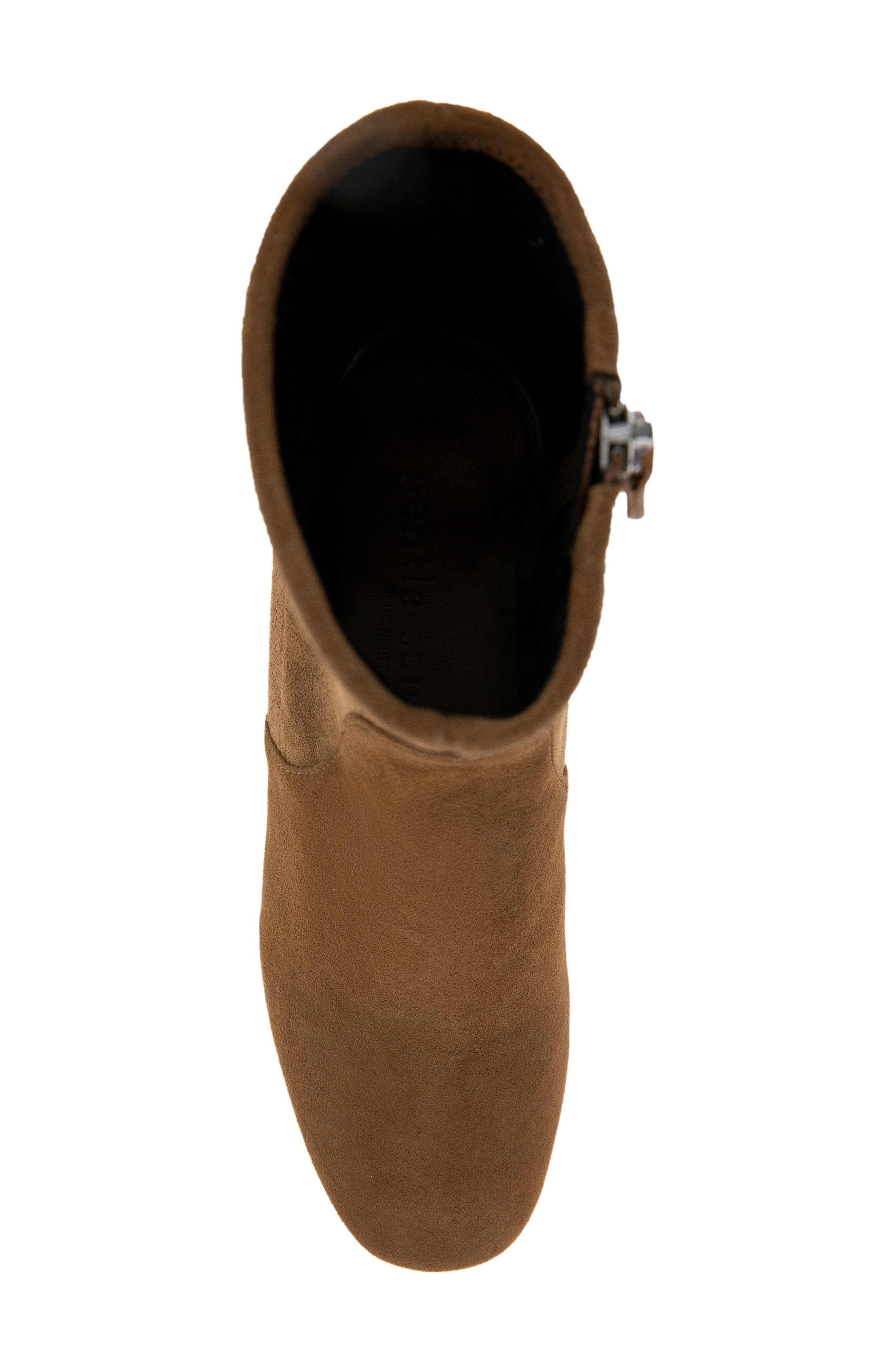 Emily Zip Bootie, Alternate, color, COGNAC SUEDE