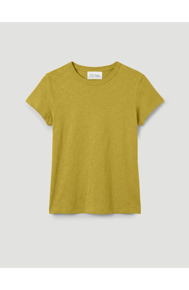 Hush Slim Fit Slub Cotton Crew T-Shirt, Alternate, color, Olive Green