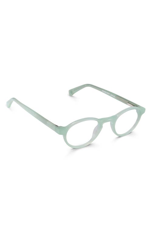 Eyebobs Board Stiff 43mm Round Reading Glasses In Milky Green
