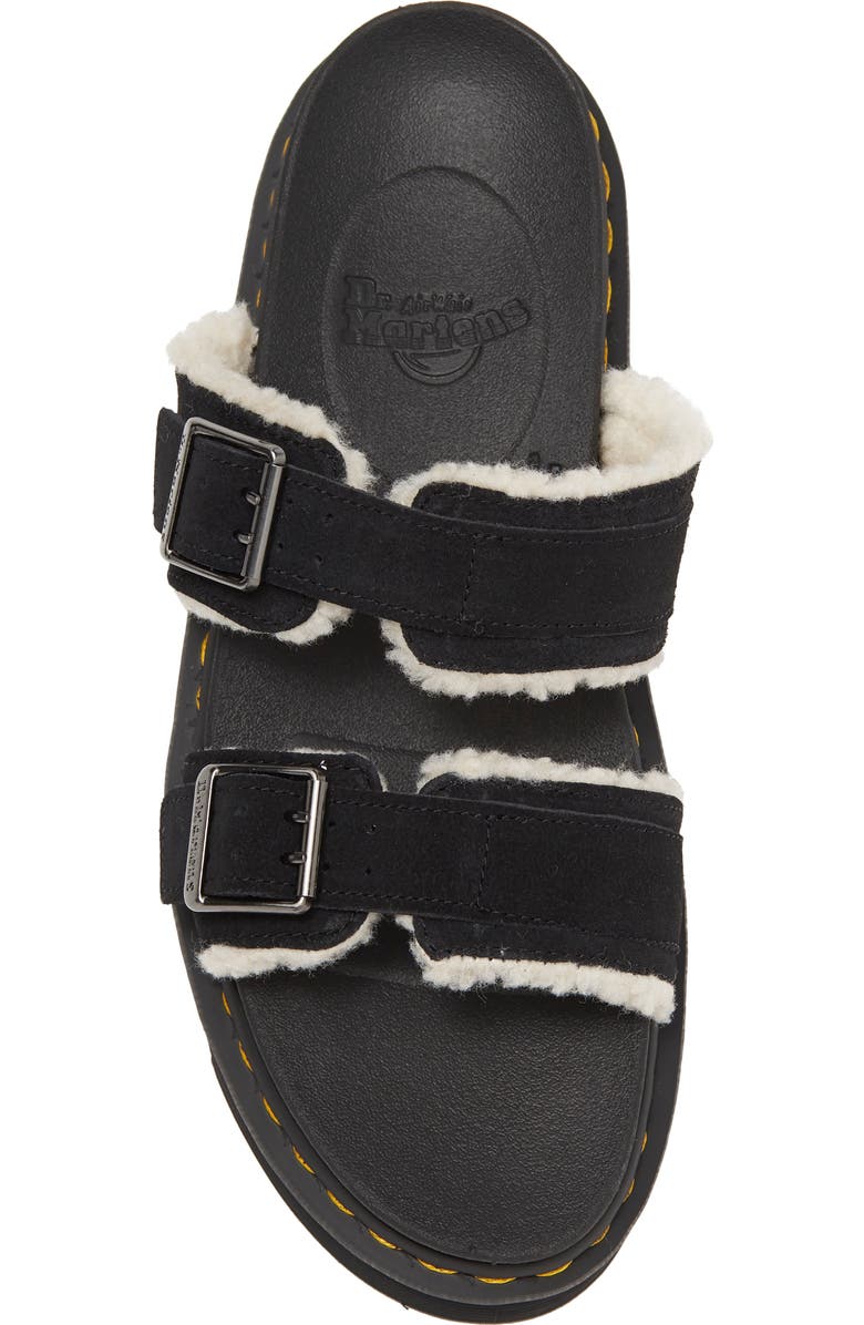 Dr. Martens Myles Faux Fur Platform Sandal, Alternate, color,