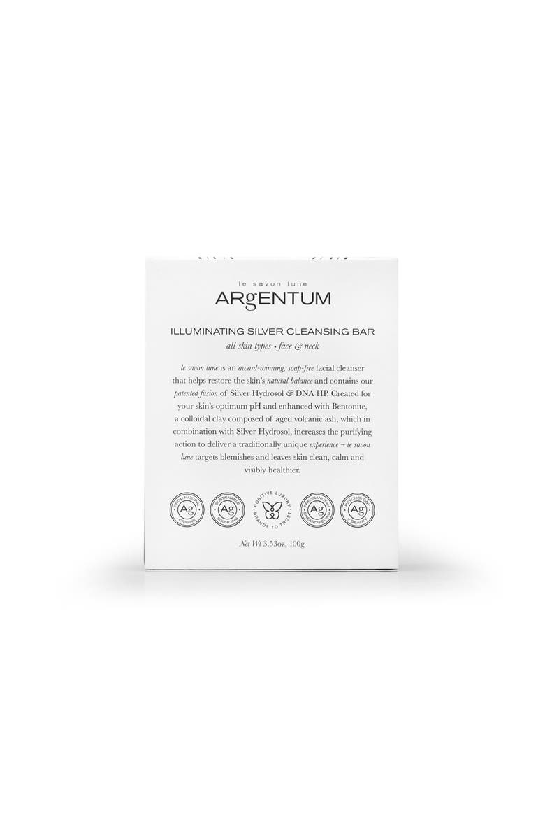 ARgENTUM Le Savon Lune Illuminating Silver Cleansing Bar, Alternate, color, NO COLOR