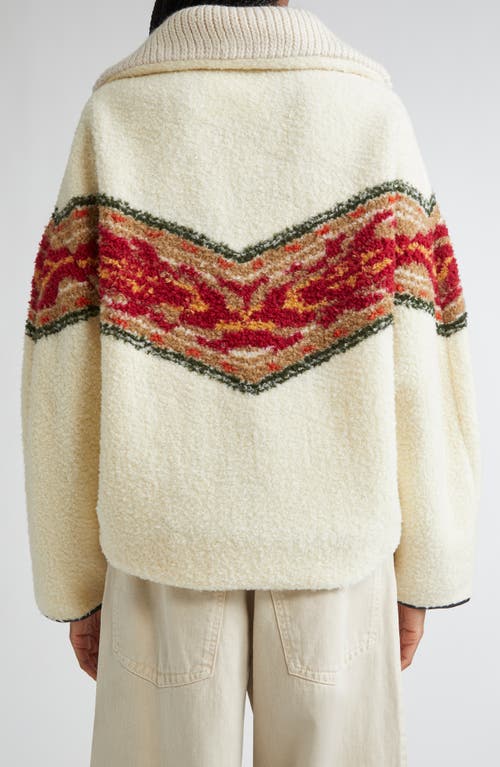 Isabel Marant Étoile Marner Oversize Half Zip Sweater In Neutral