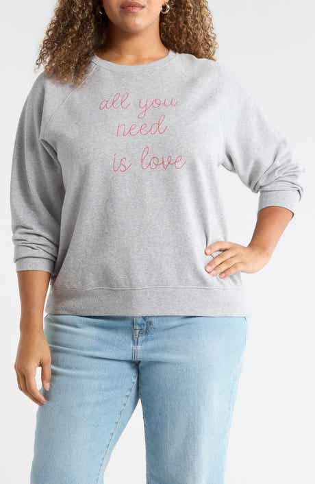 Caslon® All You Need is Love Sweatshirt