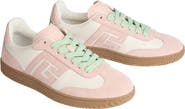 Balmain Swan trainers in smooth leather and suede