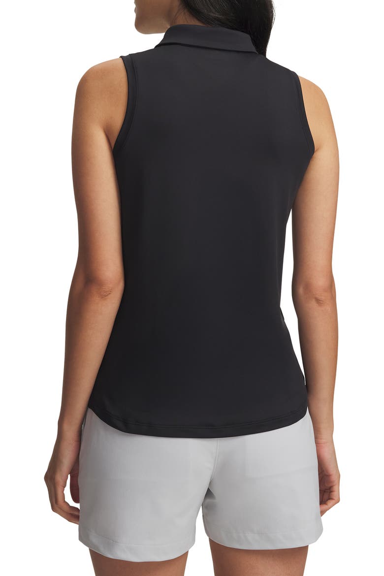 Sleeveless Golf Polo, Alternate, color, BLACK