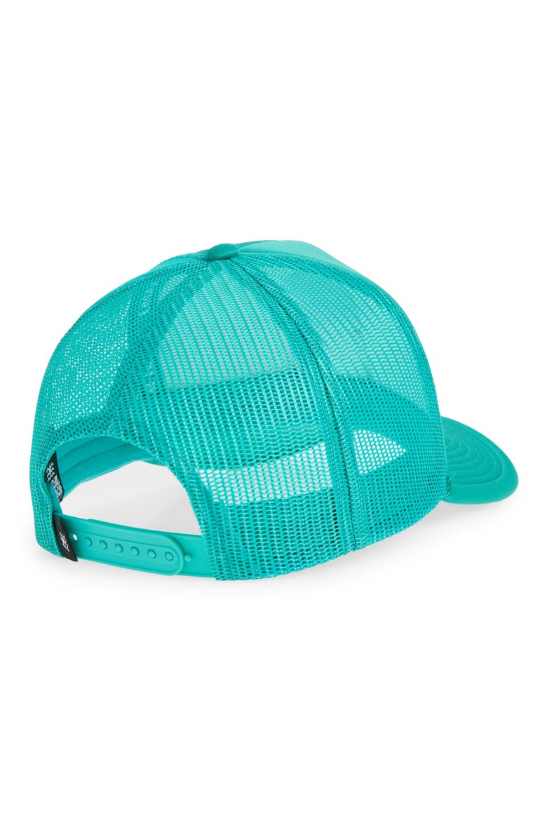 Beach Mama Patch Trucker Hat, Alternate, color, JADE