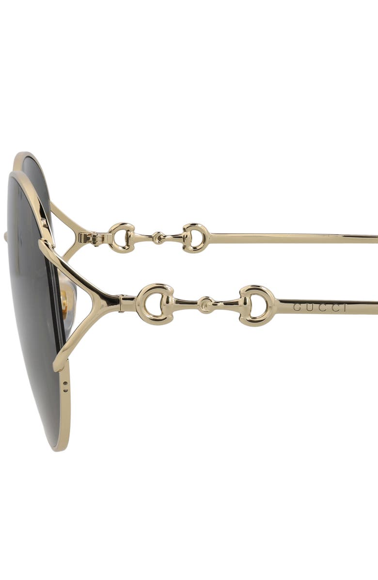 Gucci 54mm Oval Sunglasses, Alternate, color, 