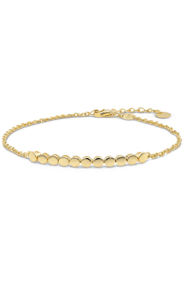 DEVATA Round Link Chain Bracelet in 14K Gold, Main, color, Yellow Gold