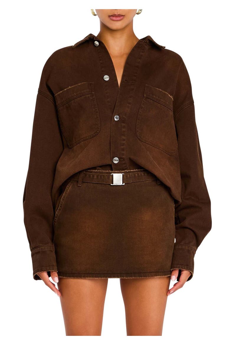 Storme Relaxed Shacket, Main, color, Vintage Brown