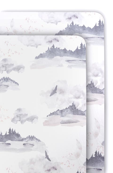 Misty Mountain 2-Pack Jersey Fitted Crib Sheets