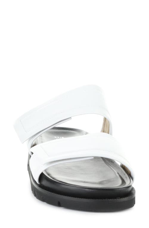Bos. & Co. Starla Platform Slide Sandal In White