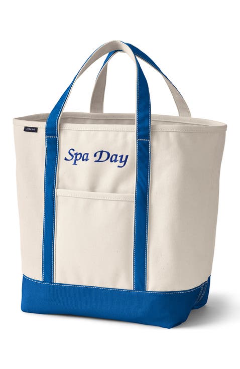 Open Top Canvas Tote Bag