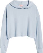 HAPPY CAMP3R Periwinkle Lily Crop Rib Hoodie