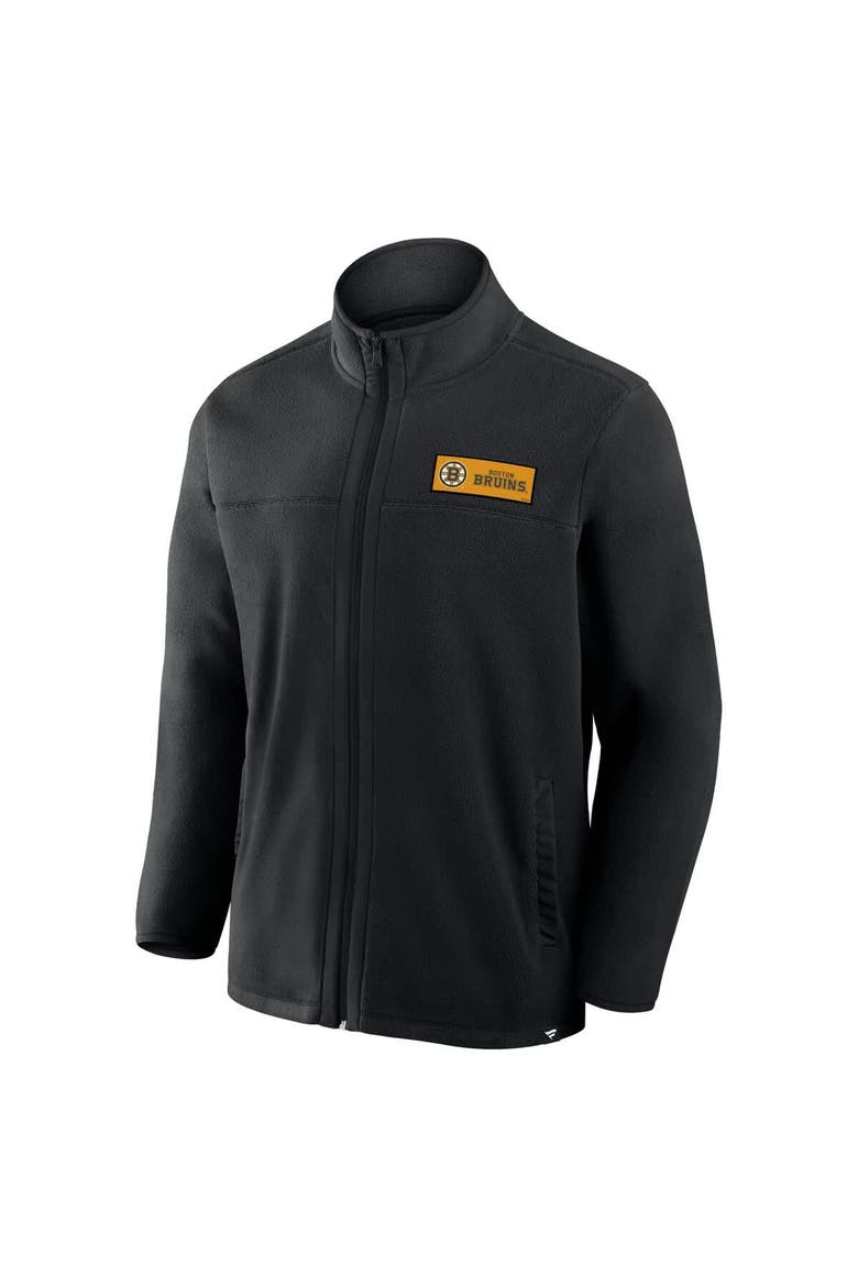 Men's Fanatics Black Boston Bruins Home Ice Fleece Full-Zip Jacket, Alternate, color, Black
