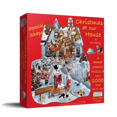 Christmas at Our House 1000 piece Jigsaw Puzzle for Adults Special Shape