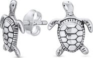 BLING JEWELRY Tiny Nautical Hawaiian Sea Turtle Stud Earrings