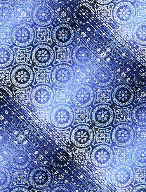 Synrgy By Dxl Big & Tall Ombré Medallion Tie In Blue