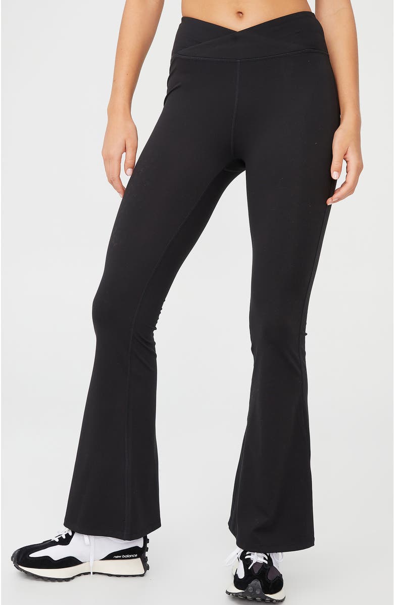 COTTON ON BODY Women's Active Ultra Soft Full Length Flare, Alternate, color, Black