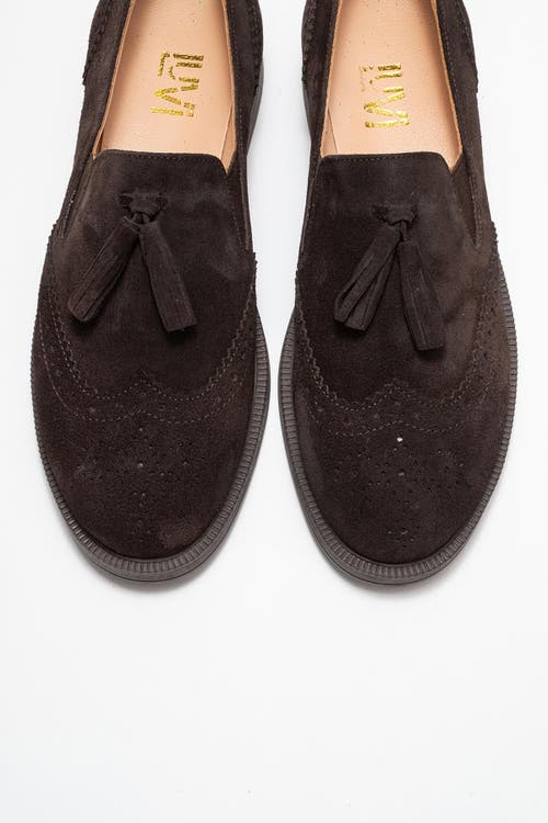 Forever & Always Shoes Alex Leather Tassel Loafers In Brown