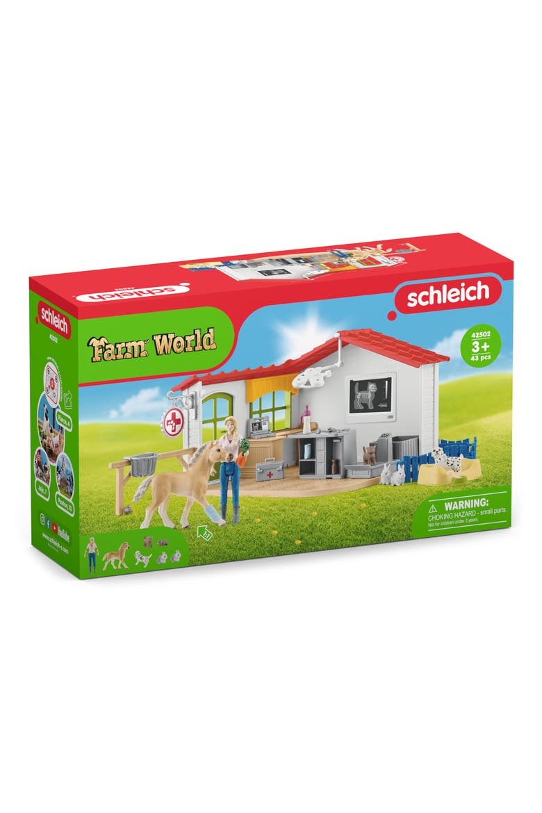 27-Piece Vet Practice with Pets Playset, Alternate, color, MULTI