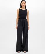 Another Tomorrow Voile Drawcord Pant