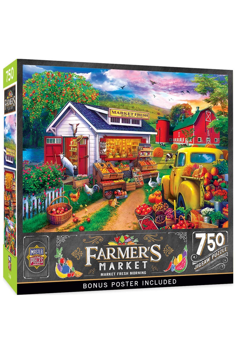 Market Fresh Morning 750 Piece Puzzle, Main, color, Multicolor