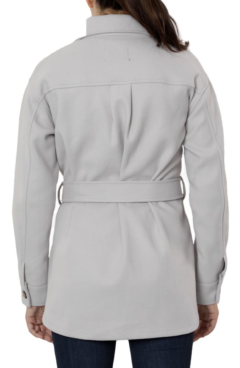 DOLCE CABO Short Flannel Trench Coat, Alternate, color,