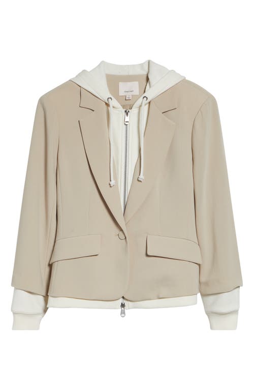 Cinq À Sept Le Petite Khloe Zip-up Hoodie Blazer In Multi