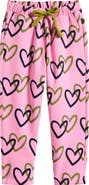 Mon Coeur Kids' Heart Print Sweatpants