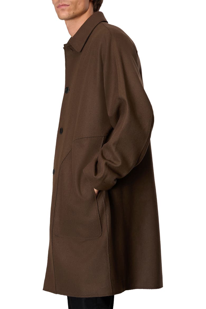 Marshall Wool Blend Overcoat, Alternate, color, GREEN