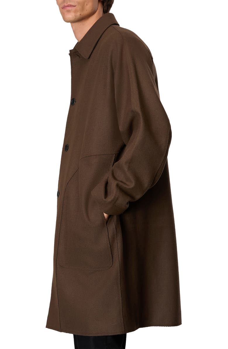 rag & bone Marshall Wool Blend Overcoat, Alternate, color, Green