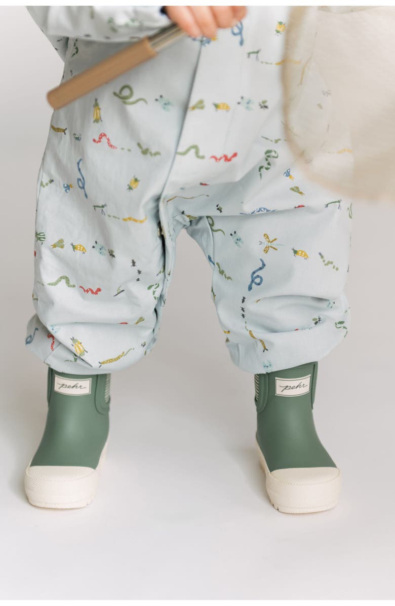 Pehr Kids' Park Rain Suit, Alternate, color, Crawling Critters Blue