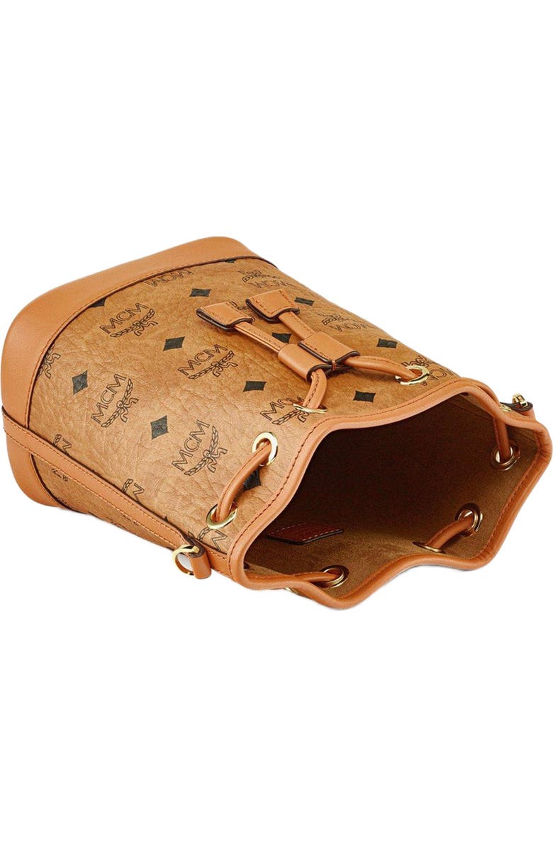 MCM Dessau Drawstring Bag in Visetos, Alternate, color,