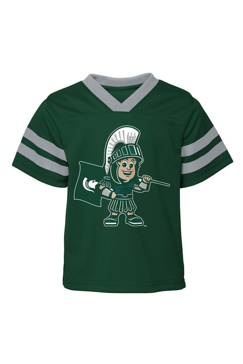 Toddler Green Michigan State Spartans Two-Piece Red Zone Jersey & Pants Set, Alternate, color, Green