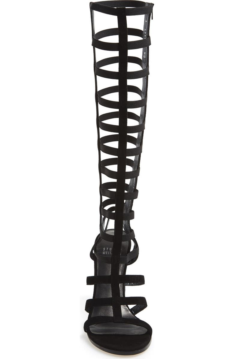 Stuart Weitzman 'Cagedup' Gladiator Sandal, Alternate, color,