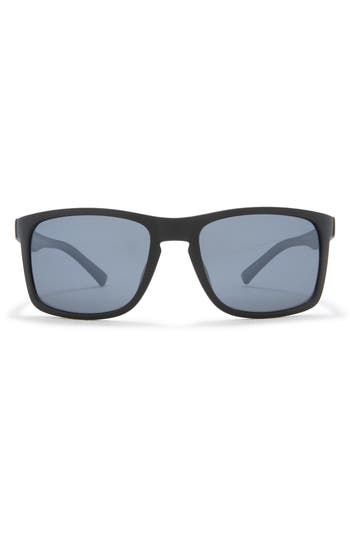 Hurley 56mm Polarized Rectangular Sunglasses