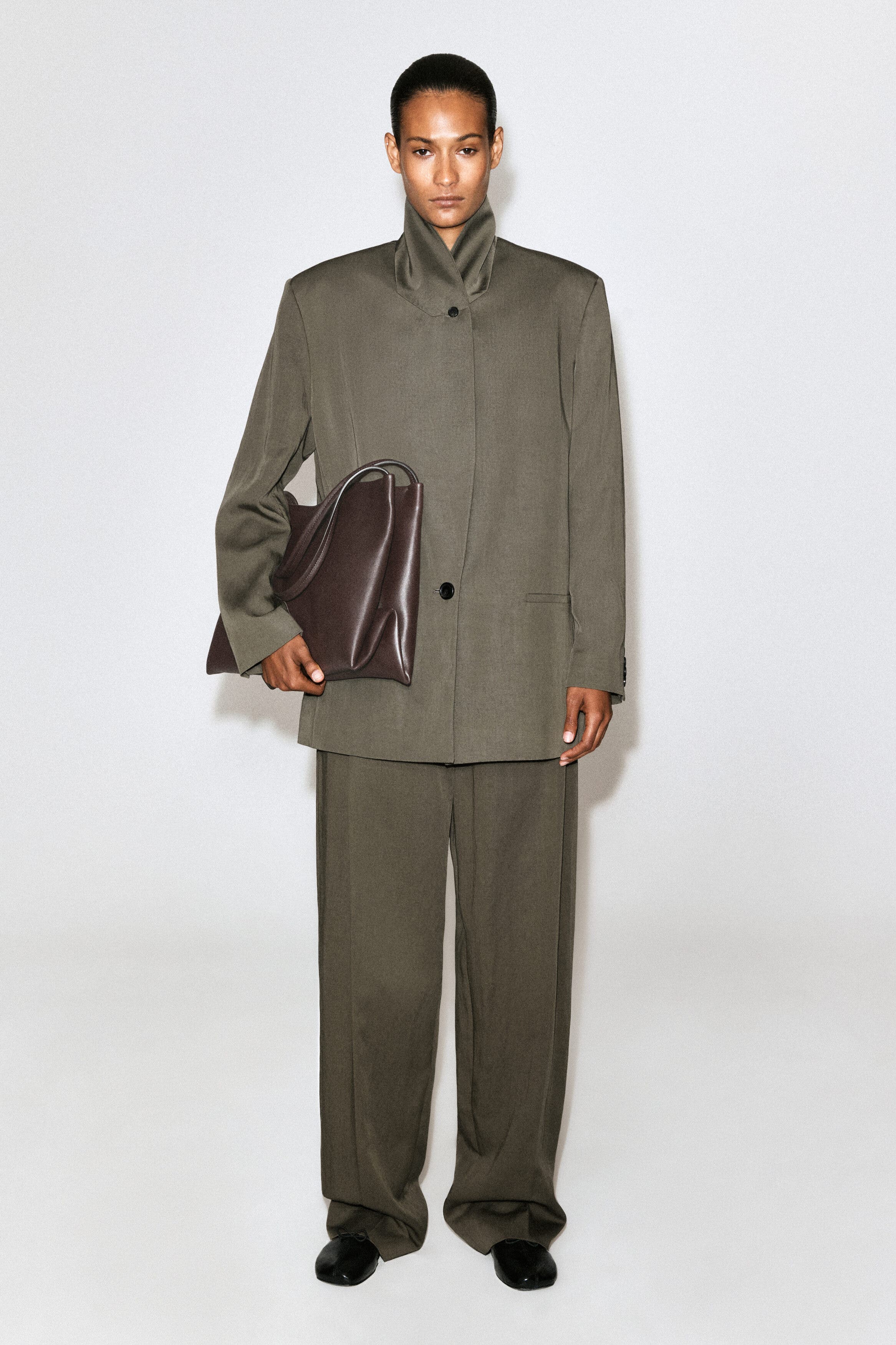 Pavilion Tote Bag - Leather, Alternate, color, BROWN
