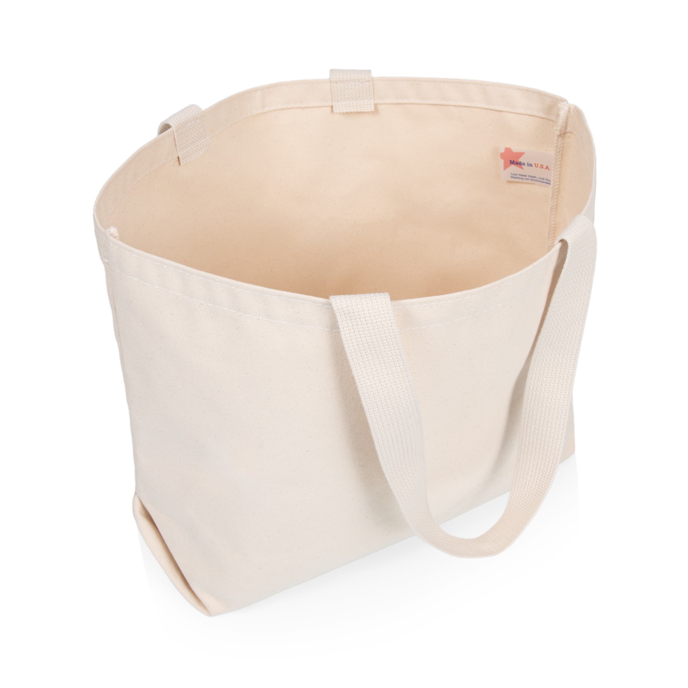 XL Canvas Tote Bag Made in USA, Alternate, color, White