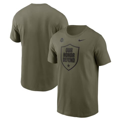 Men's Nike Olive Ohio State Buckeyes Primetime Logo Performance T-Shirt