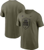 Nike Men's Nike Olive Ohio State Buckeyes Primetime Logo Performance T-Shirt