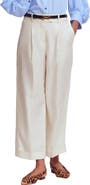 Boden Chiswick Crop Linen Pants
