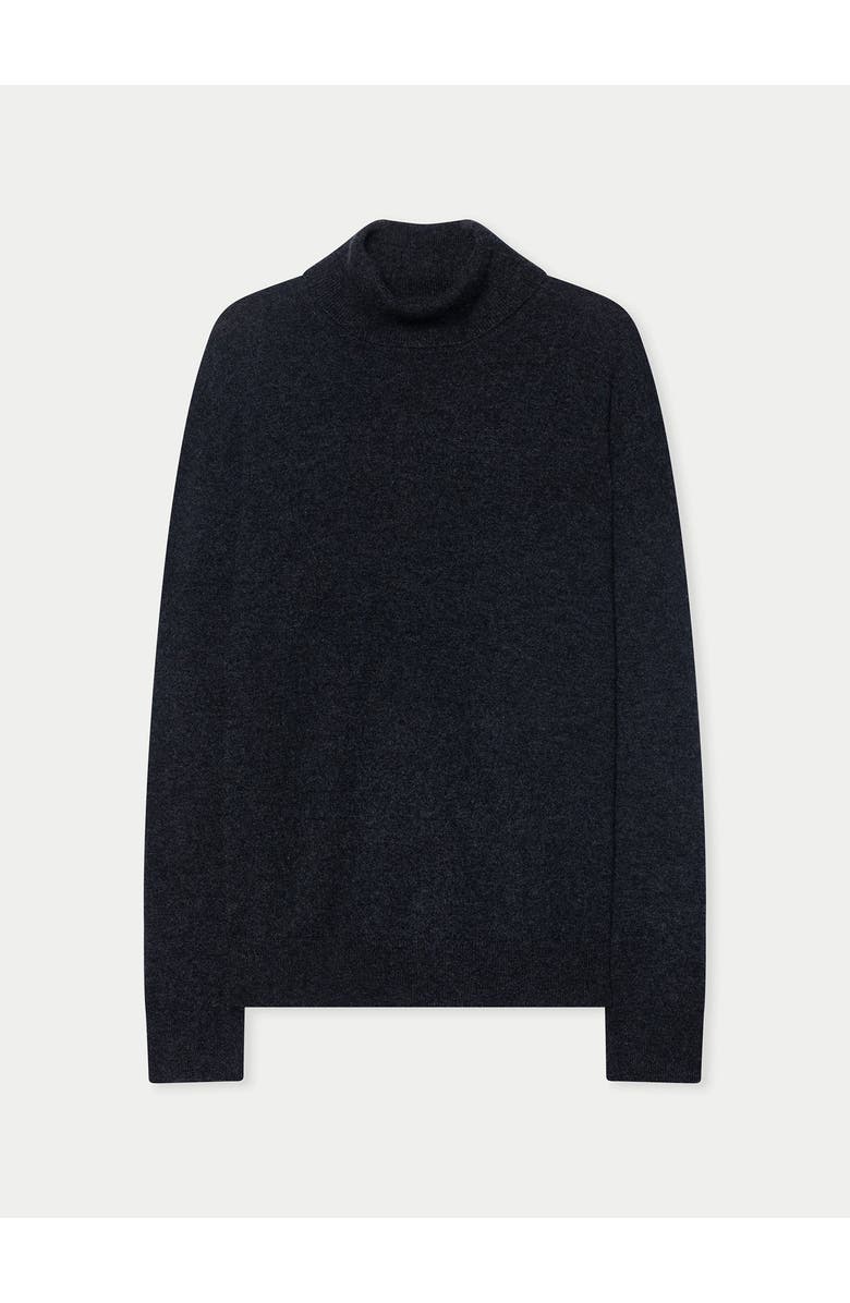 Gobi Cashmere Timeless Turtleneck Cashmere Sweater, Main, color, Charcoal