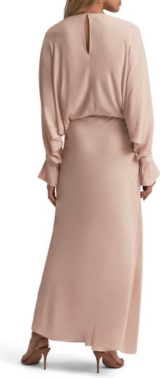 Making Me Blush Long Sleeve Maxi Dress