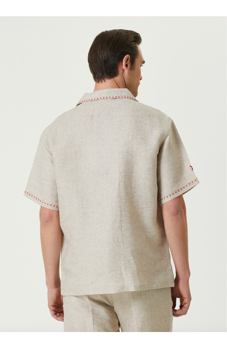 PCFG Linen Blend Free Heaven Linen Shirt, Alternate, color, Beige