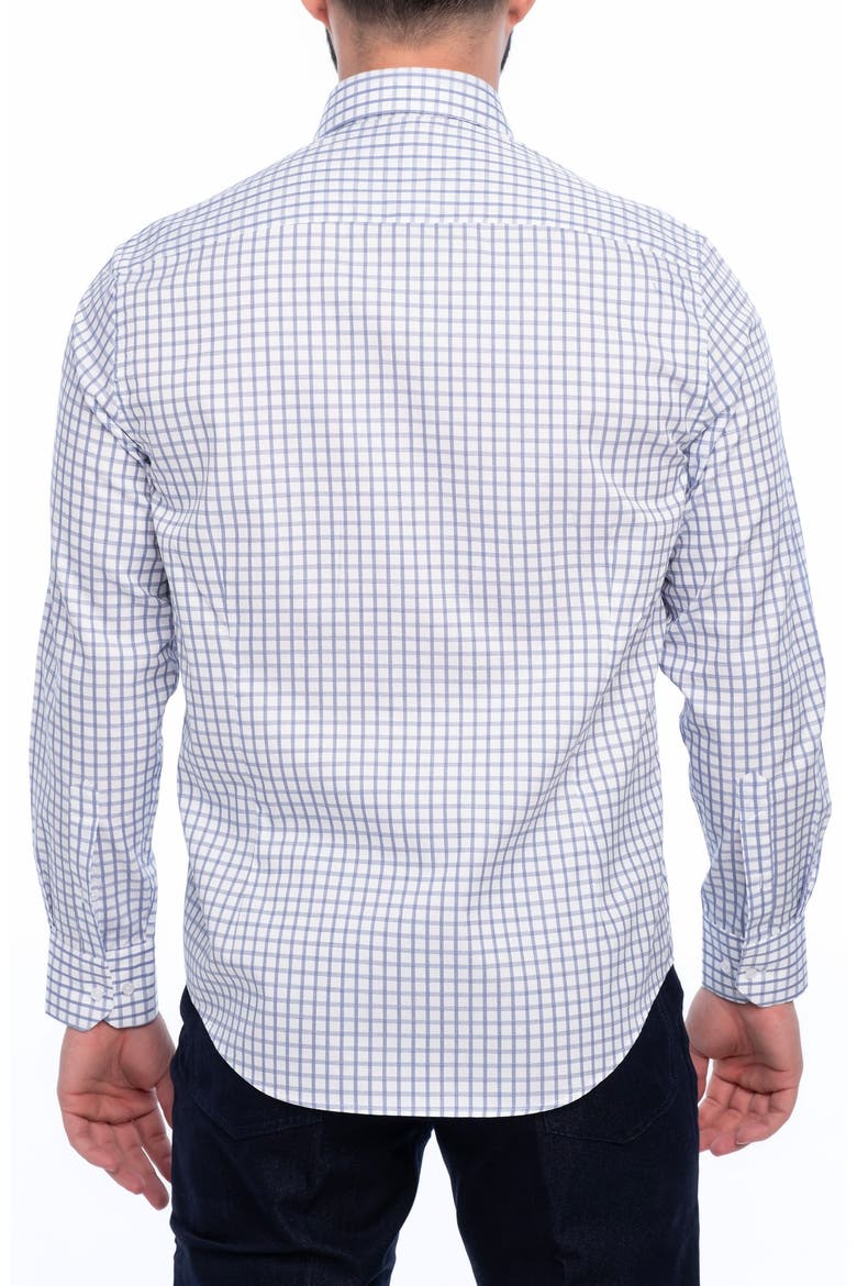 Carlton Slim Fit Cotton Dress Shirt, Alternate, color, NAVY BLUE