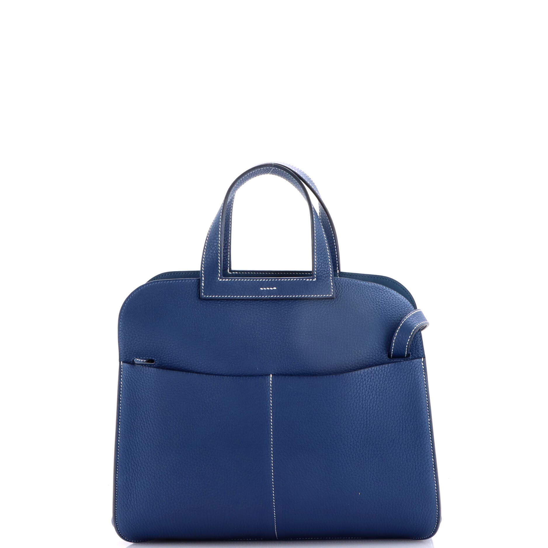 Pre-Owned Hermes Halzan Bag Clemence 31, Alternate, color, Deep Blue