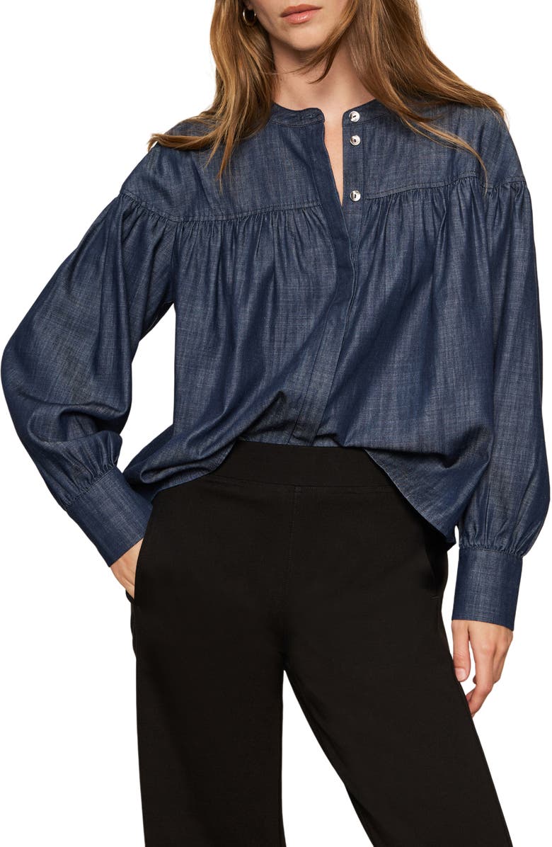 Sanctuary Personal Best Denim Top, Alternate, color, 