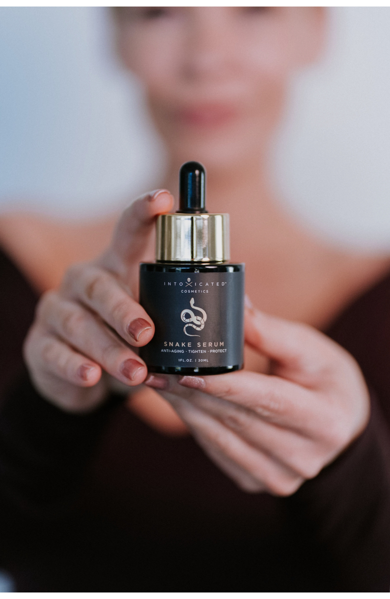 Intoxicated Cosmetics Snake Serum + Antidote Moisturizer | Anti-Aging Formula with Vegan Snake Peptides &  Fine Line Smoothing in a Hydrating Daily Moisturizer, Alternate, color, NO COLOR