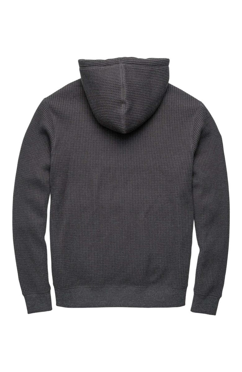 Surfside Supply Co. Ivan Waffle Thermal Hoodie, Alternate, color, Charcoal Heather